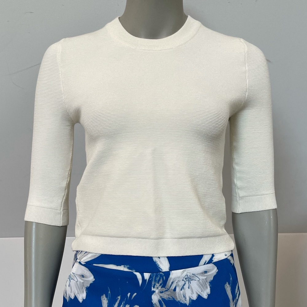 3/4 sleeve cream top